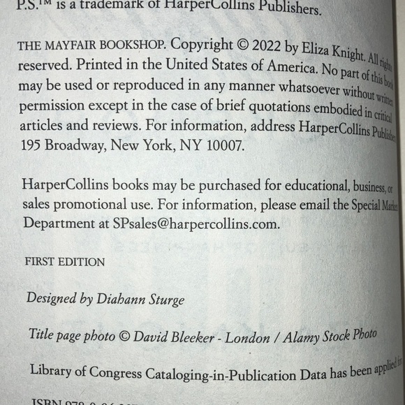 The Mayfair Bookshop by Eliza Knight - Picture 6 of 13
